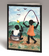 Haitian Greeting Note Cards